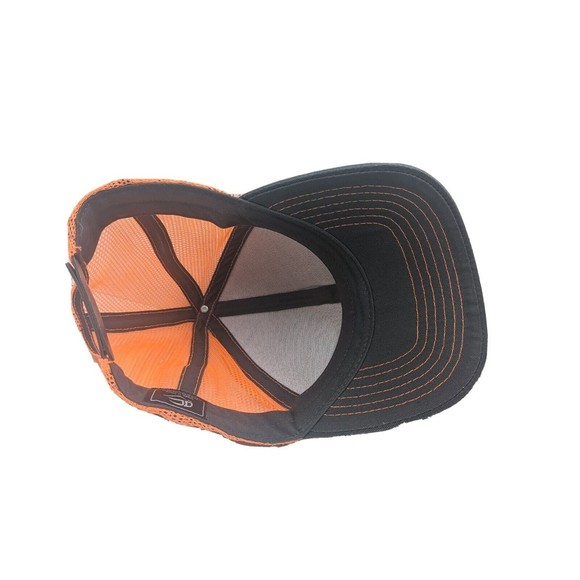 DirtLife Graphic Logo Dirt Bikers Orange Grey Mesh Snapback Truckers Hat Cap - Picture 11 of 13